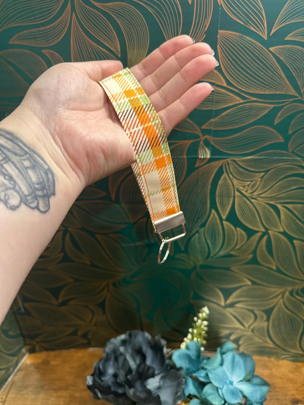 Fall  keychain wristlet