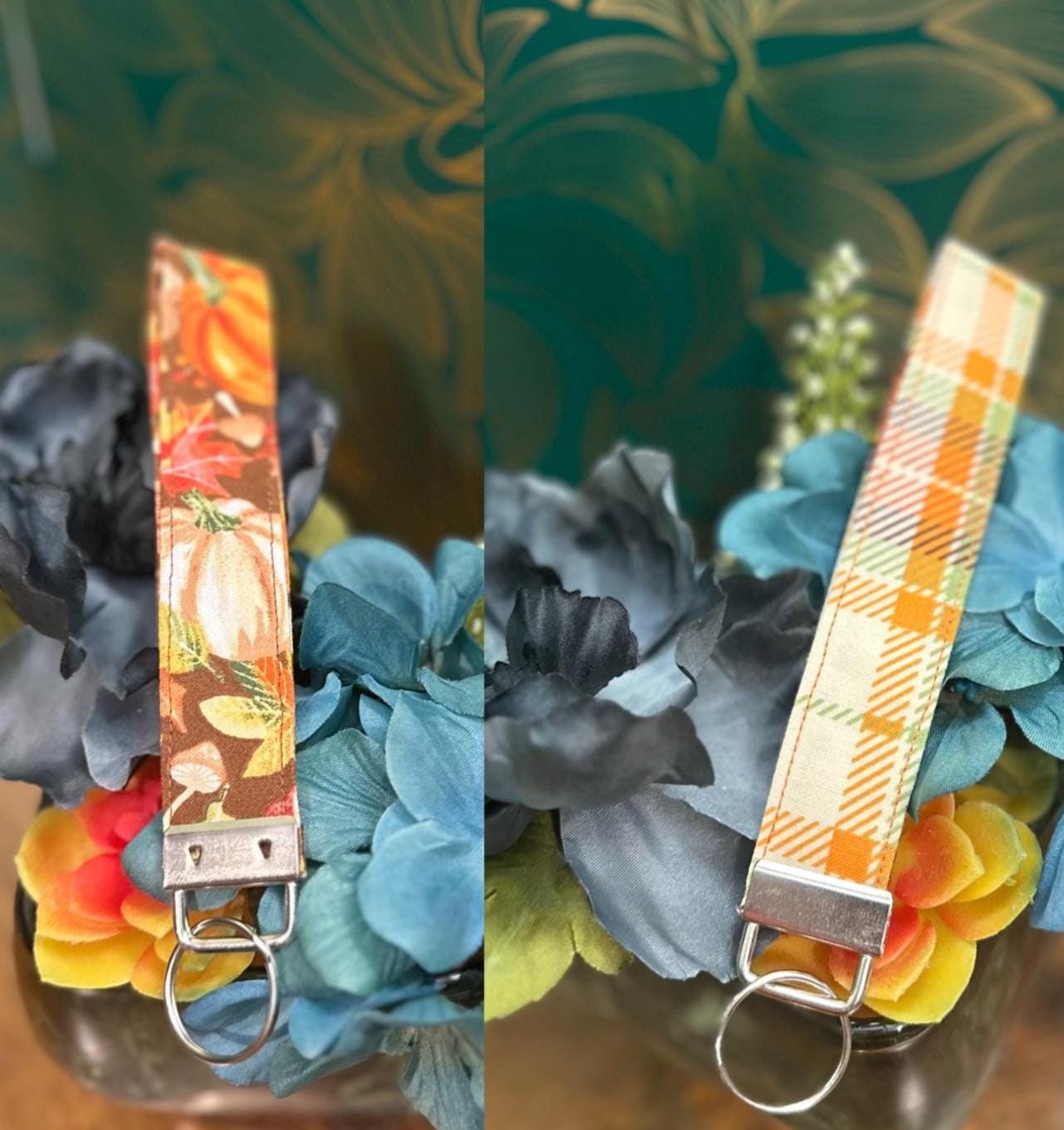 Fall  keychain wristlet