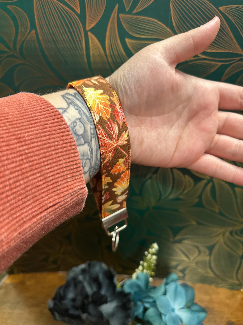 Fall  keychain wristlet