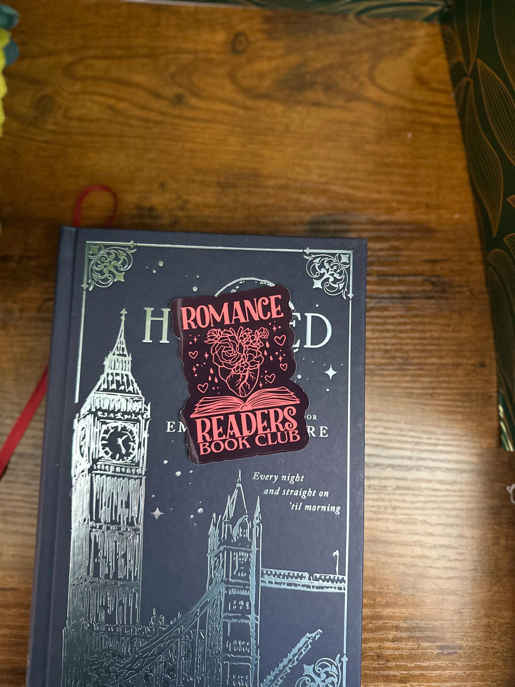 Romance reader sticker