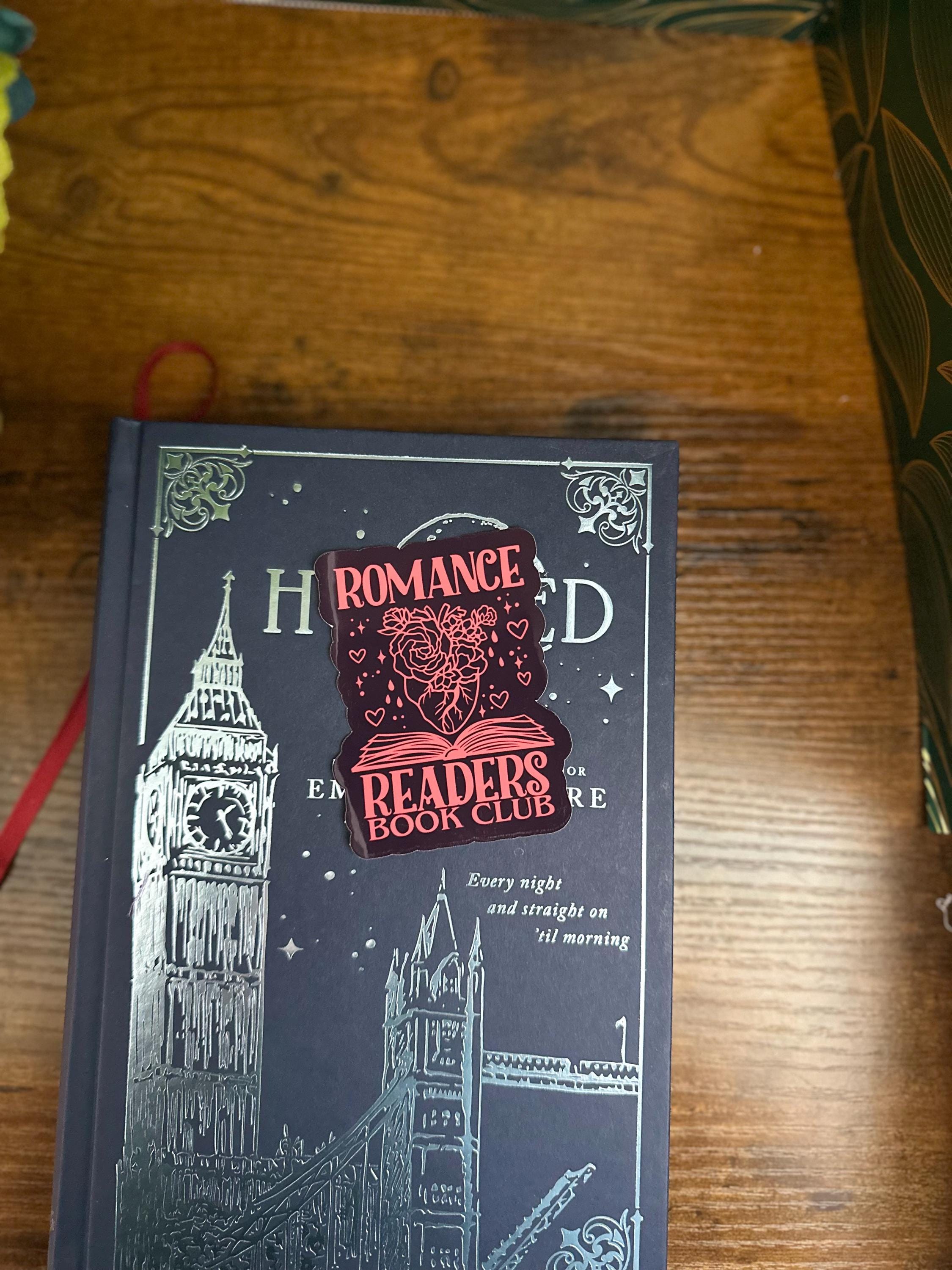 Romance reader sticker