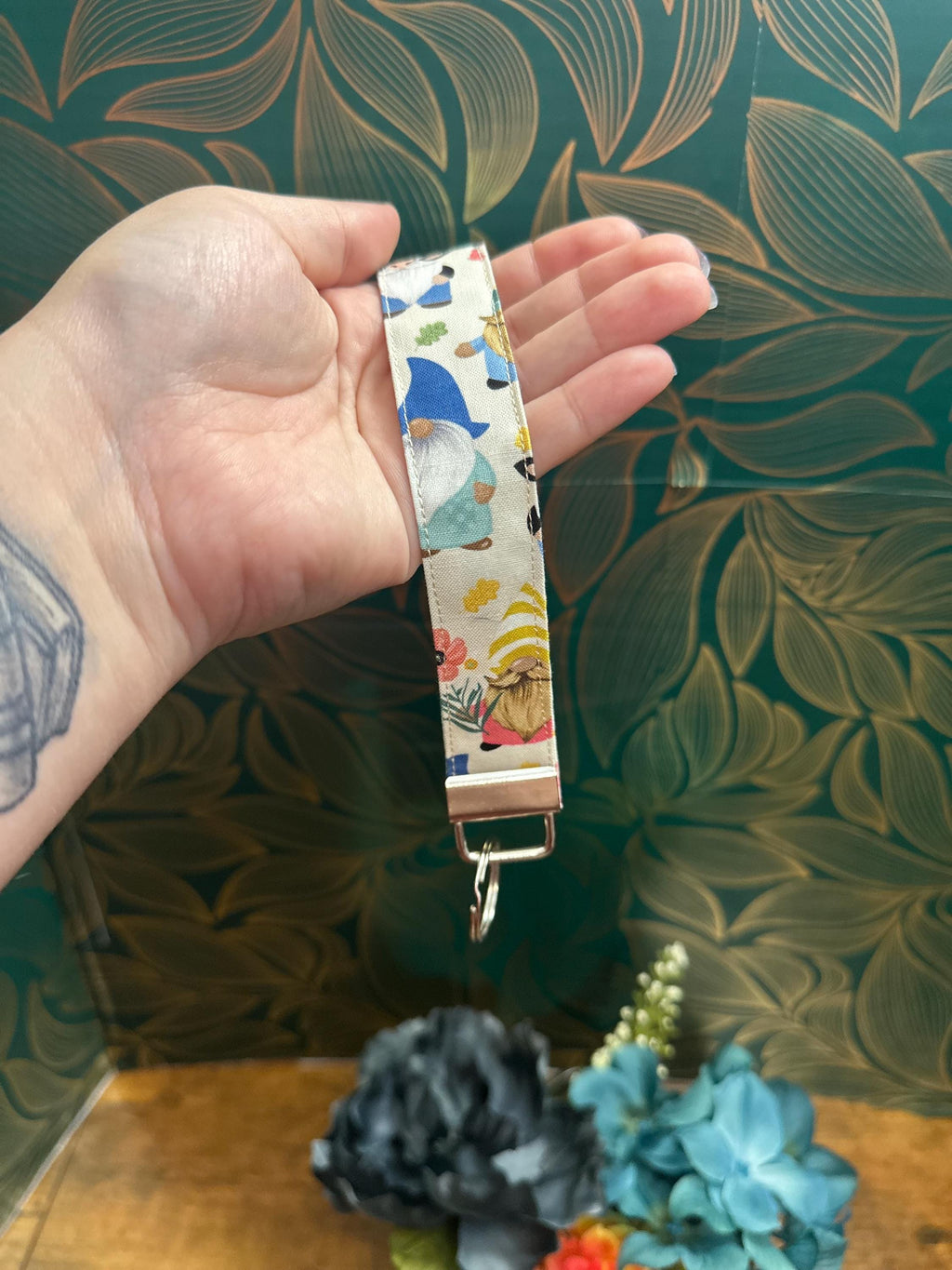 Gnome Wristlet Keychain