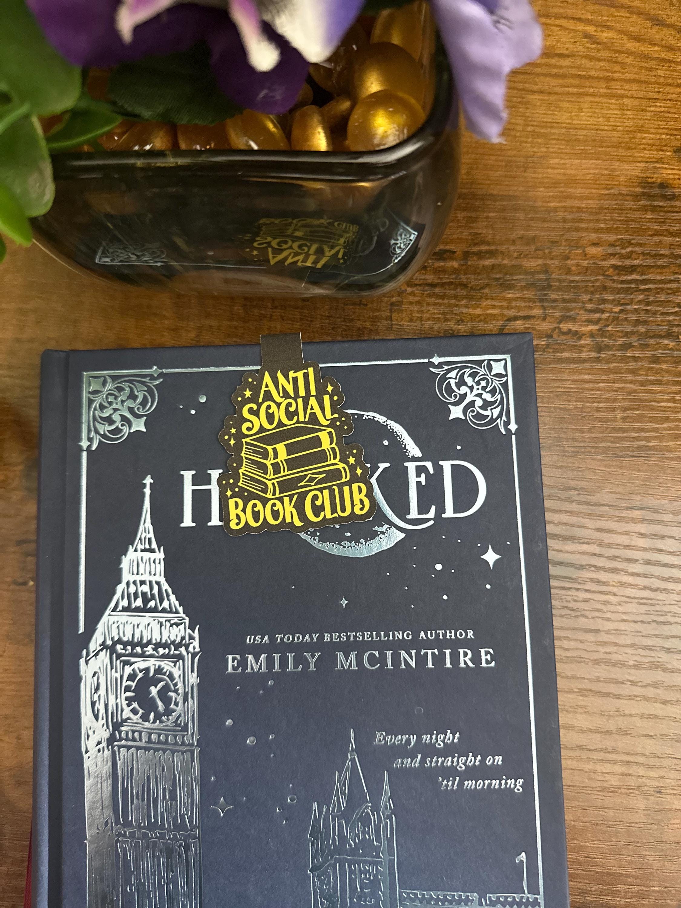 Anti-social magnetic bookmark