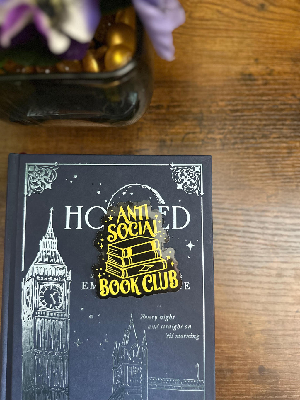 Anti social book club sticker