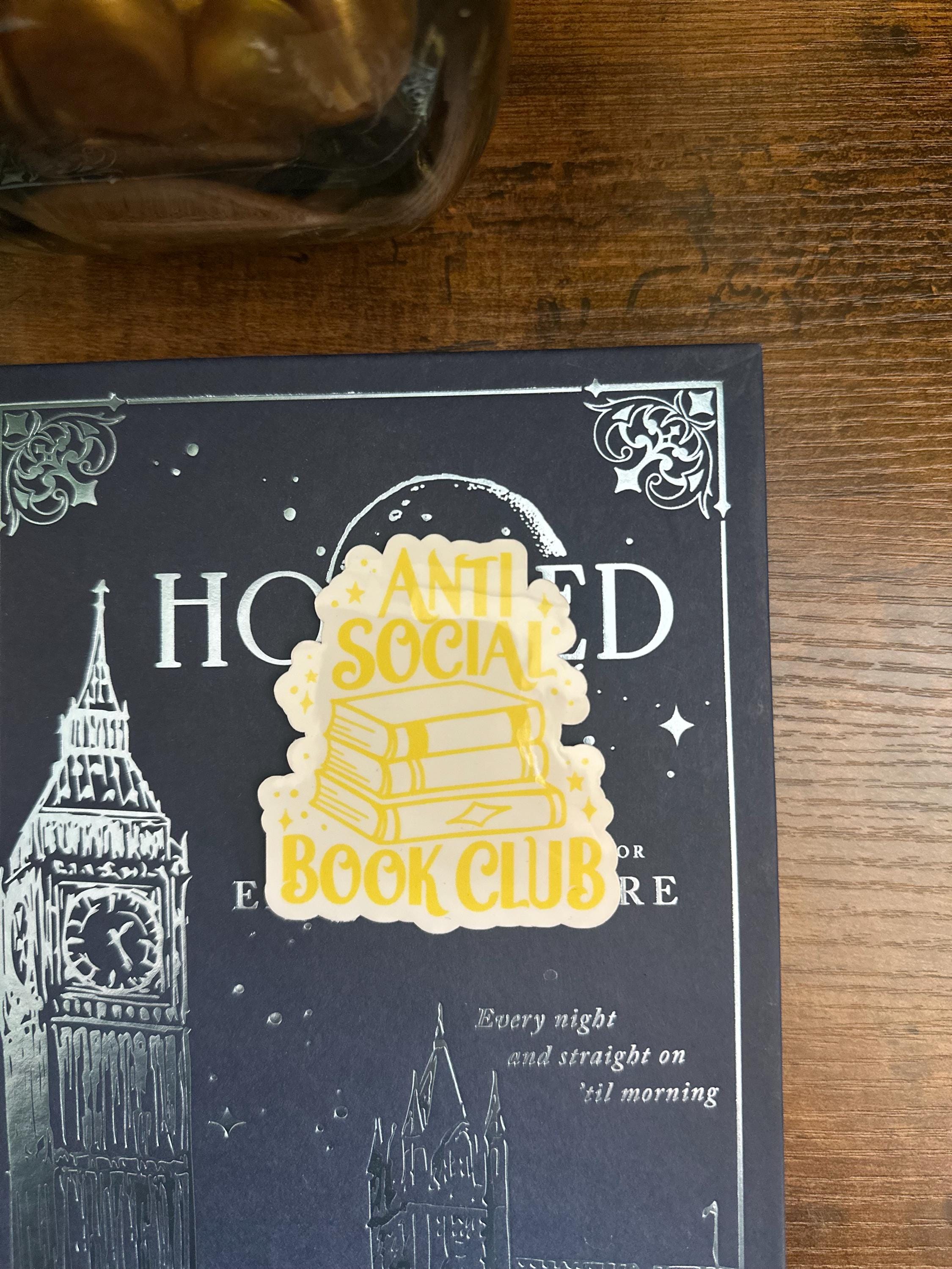 Anti social book club sticker