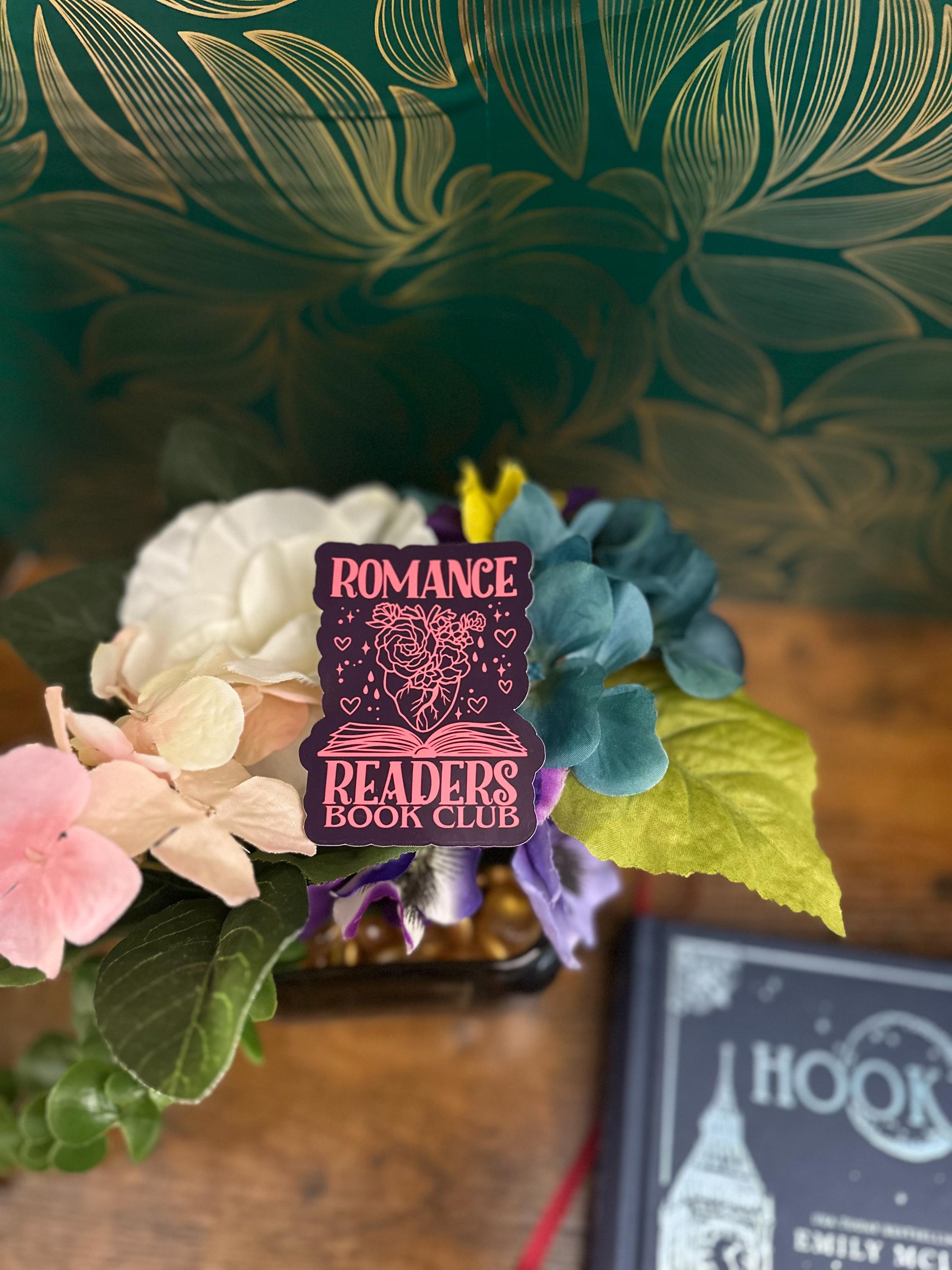 Romance reader sticker