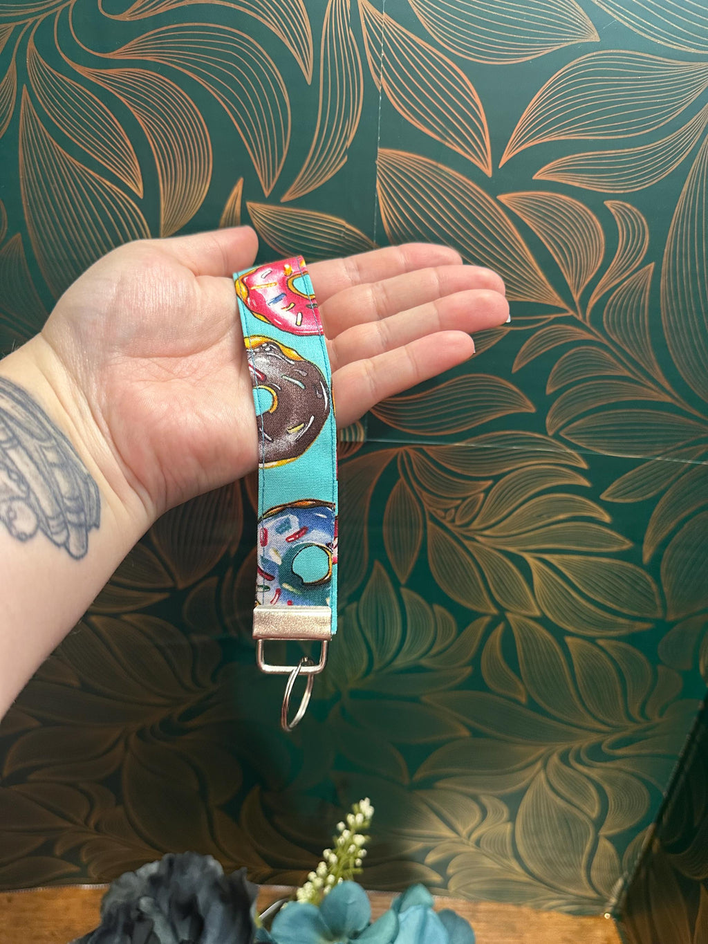 Sweet treat wristlet keychain