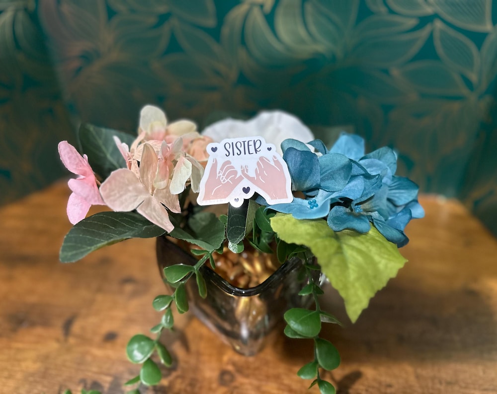 Sister Sticker for Water Bottles and Journals