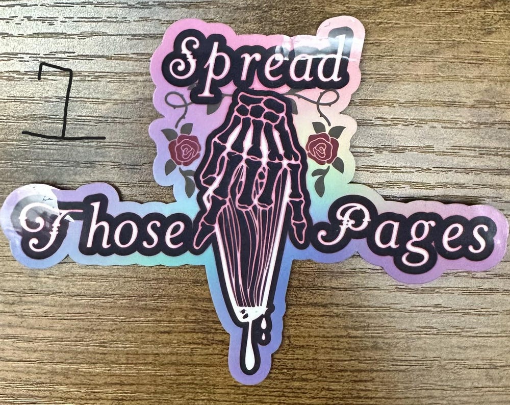 Smut Sticker: Spread those pages
